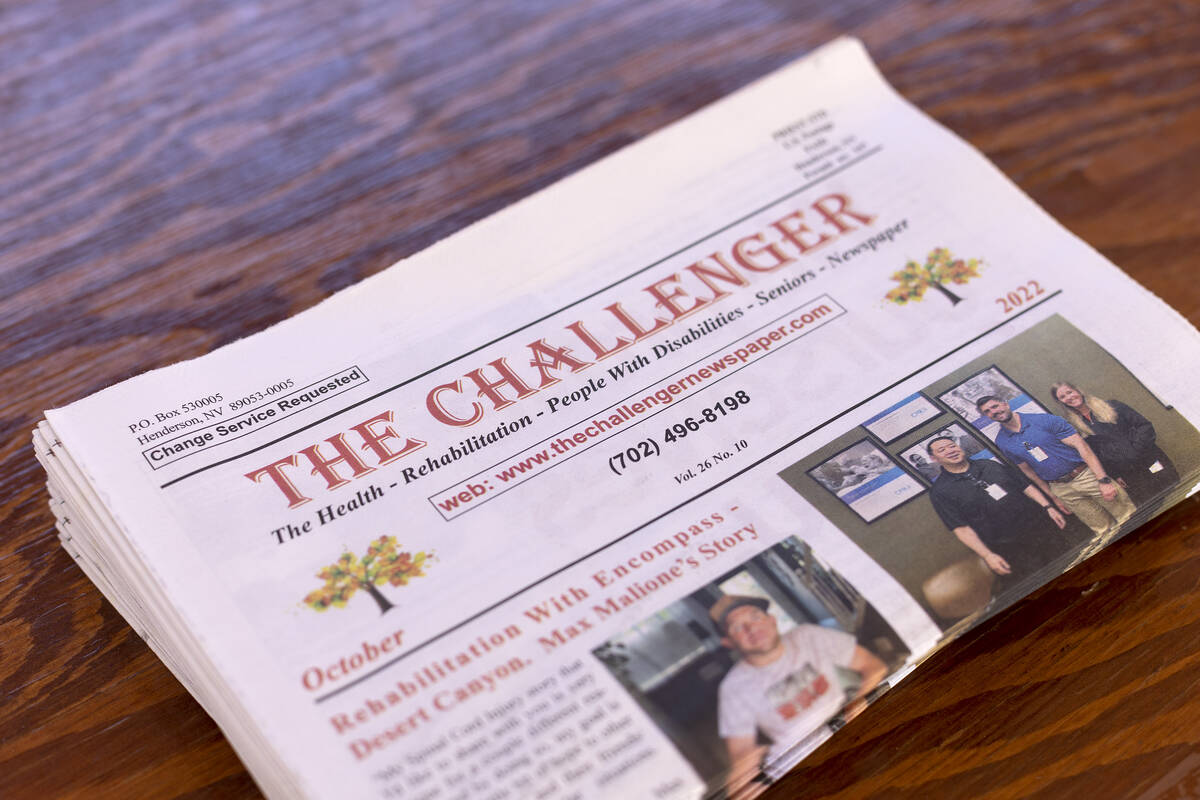The Challenger, a newspaper focused on health, rehabilitation, people with disabilities and sen ...