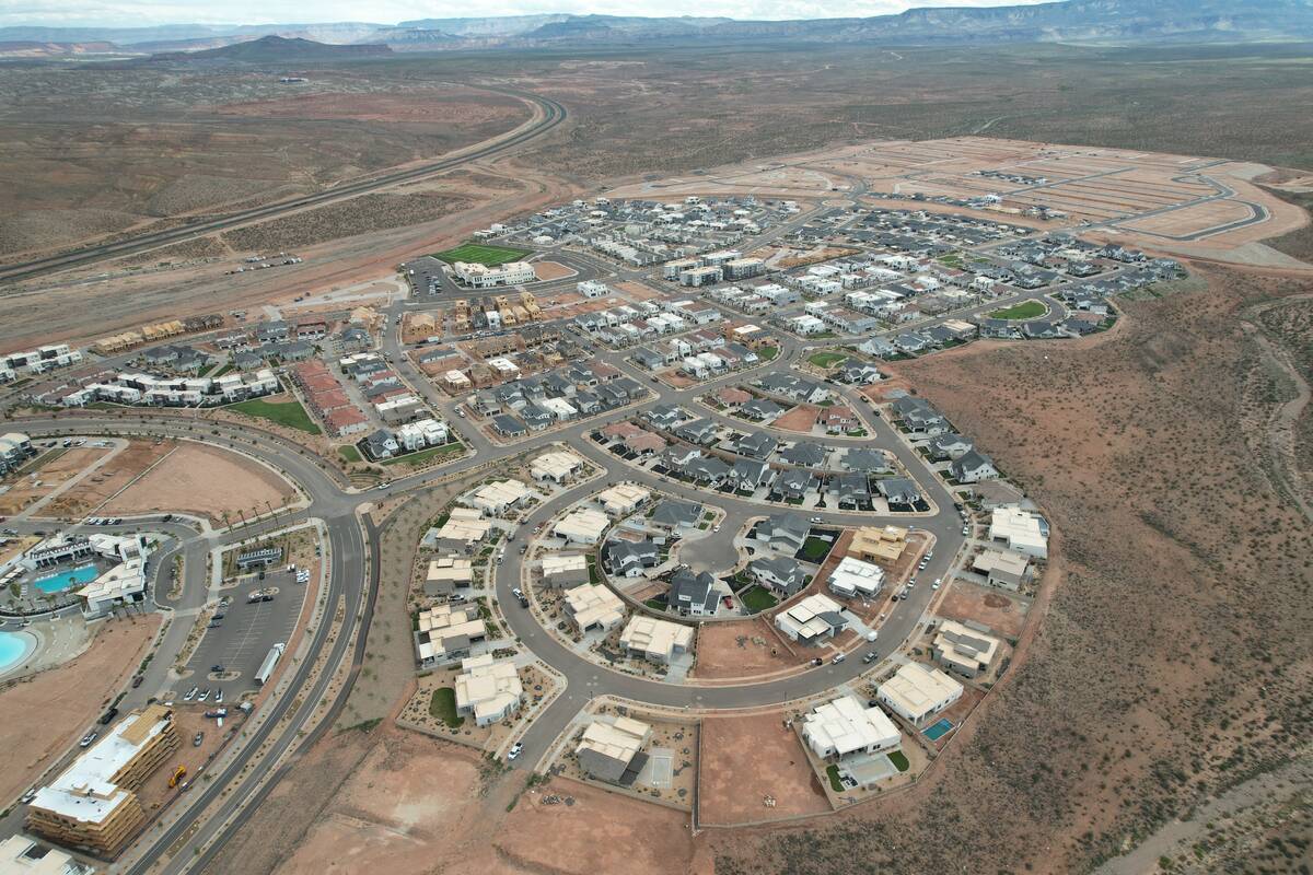 An aerial photo of the Desert Color master-planned community in St. George, Utah. (GWC Capital)