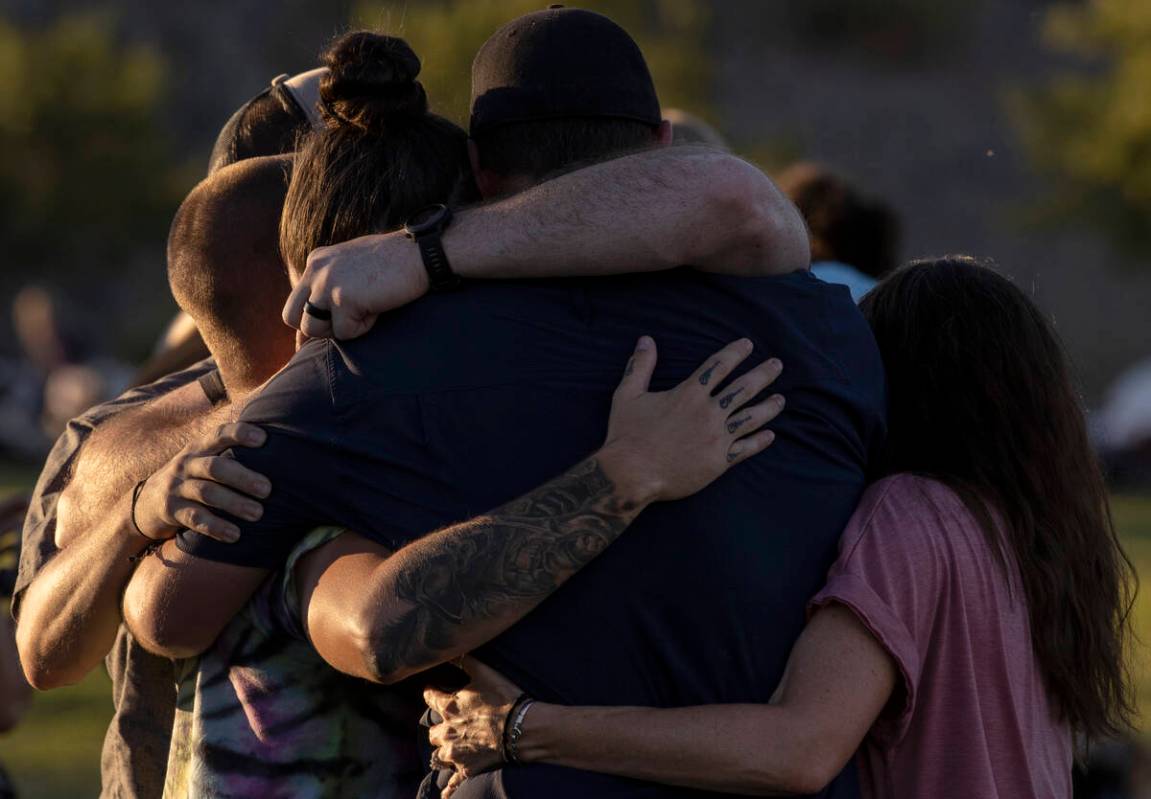 Loved ones of Maris DiGiovanni, a victim of a mass stabbing on the Las Vegas Strip Thursday, em ...
