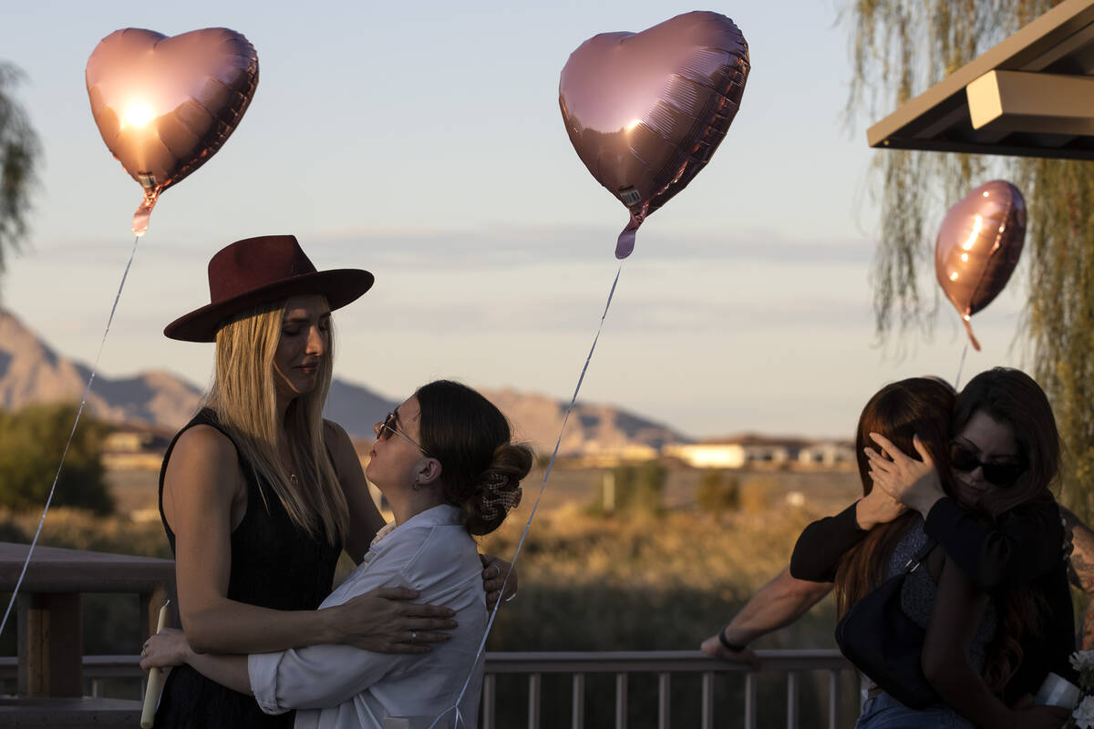 Friends of Maris DiGiovanni, one of the victims who died in a mass stabbing on the Las Vegas St ...