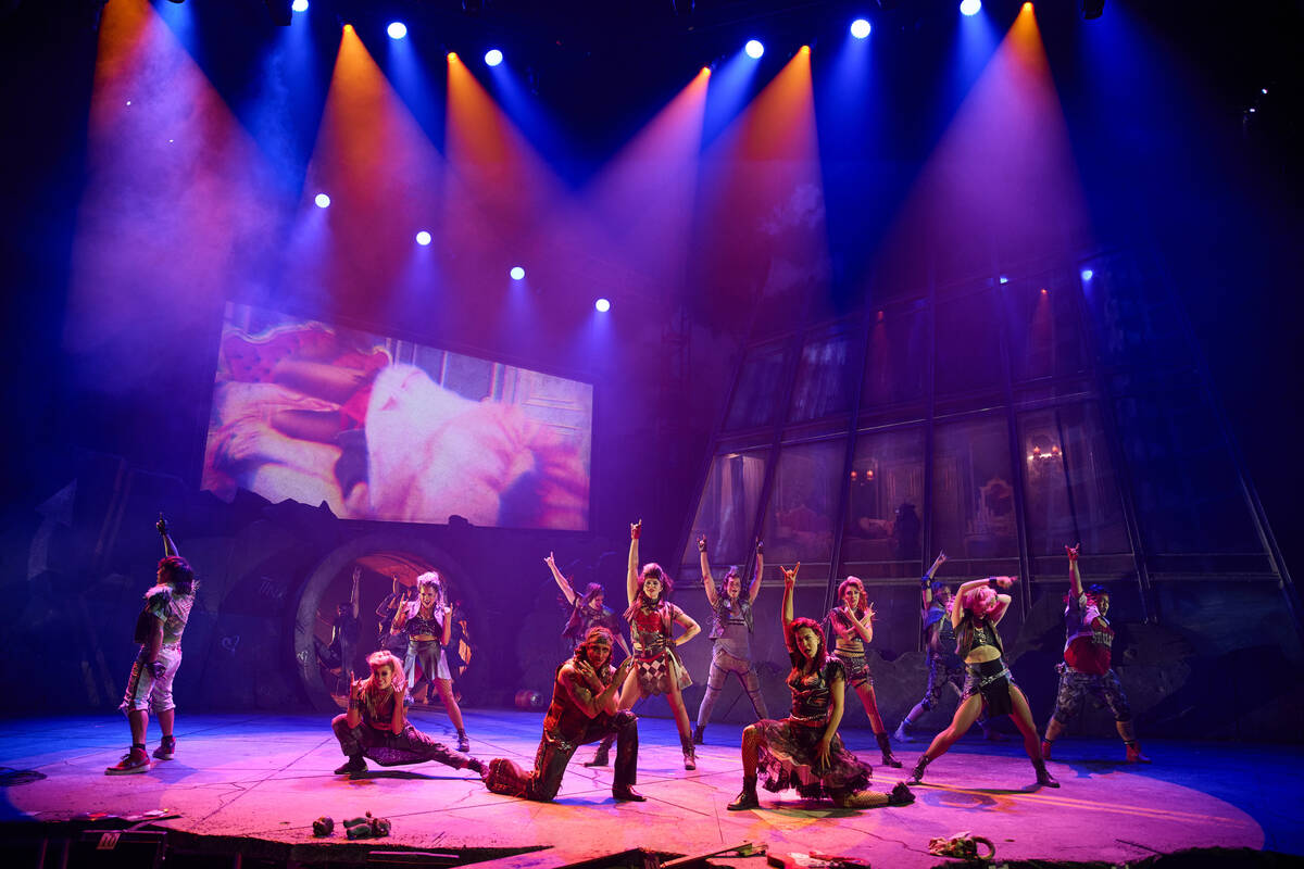 The cast of "Bat Out of Hell -- The Musical" performs at Paris Theater. (Bat Out of Hell - The ...