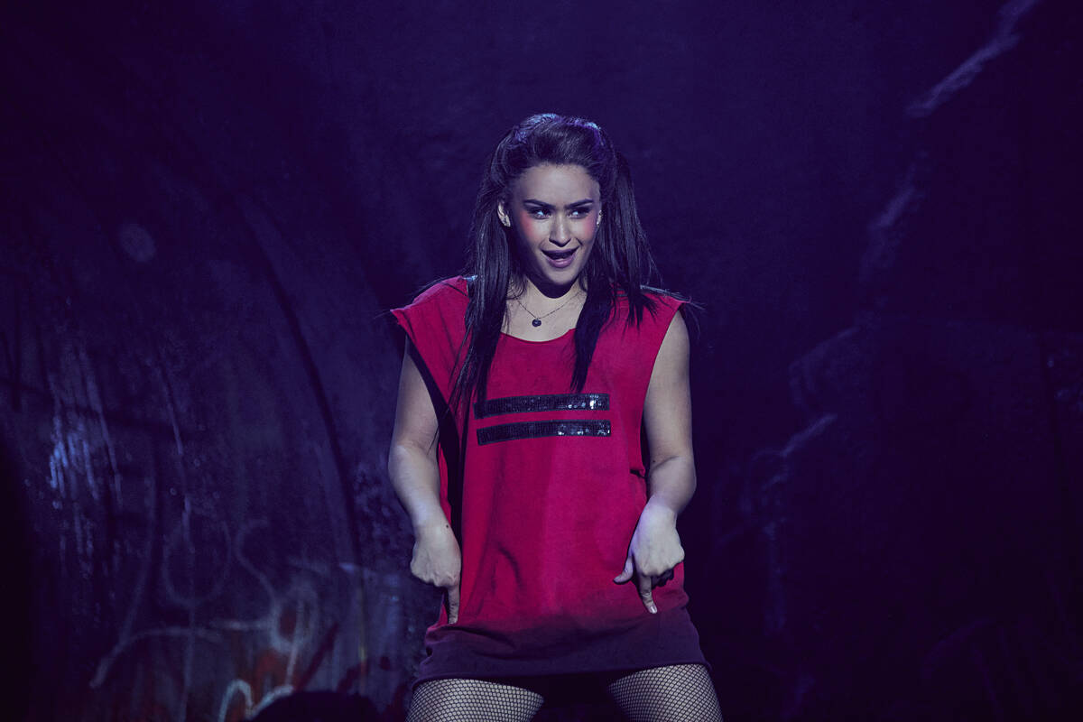 Alize Cruz is shown in "Bat Out of Hell -- The Musical" at Paris Theater. (Bat Out of Hell - Th ...