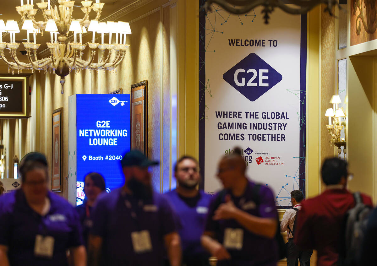Opening day at the Globing Gaming Expo at The Venetian in Las Vegas, Monday, Oct. 10, 2022. (Ra ...
