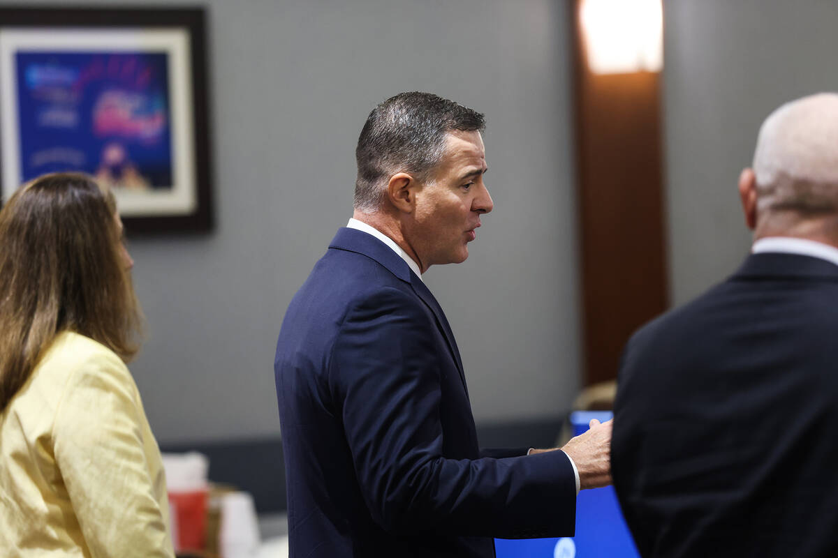 Police Department attorney Matthew Christian addresses the court at a hearing regarding the Rev ...