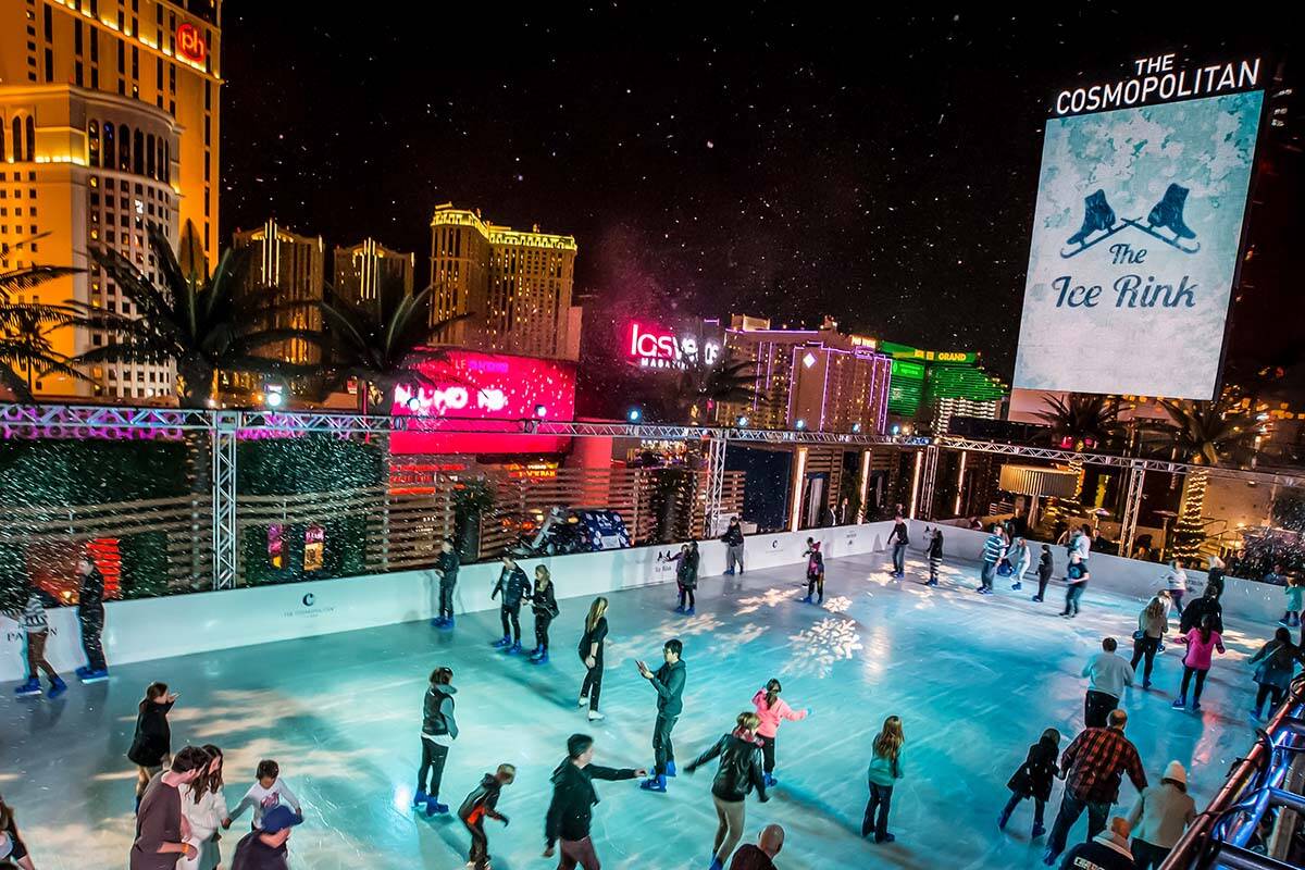 The ice skating rink at The Cosmopolitan of Las Vegas will reopen in November at the Las Vegas ...