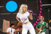 Hayley Williams of Paramore performs at the Bonnaroo Music and Arts Festival on Friday, June 8, ...