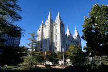 The Salt Lake Temple, at Temple Square is shown on Oct. 5, 2019, in Salt Lake City. The Church ...