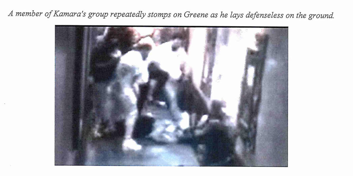 Photos attached to a lawsuit filed in Louisiana claim to show a group led by Saints running bac ...