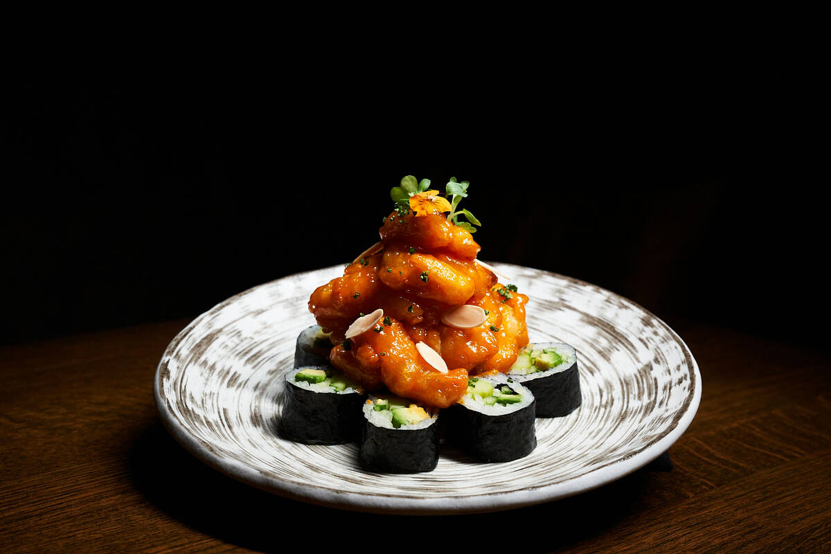 Tao Asian Bistro in The Venetian is offering a Creepy Crawler tempura shrimp and vegetable roll ...