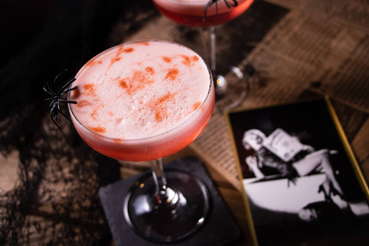The Underground speakeasy in The Mob Museum is serving an Itsy Bitsy Sour cocktail, a take on a ...