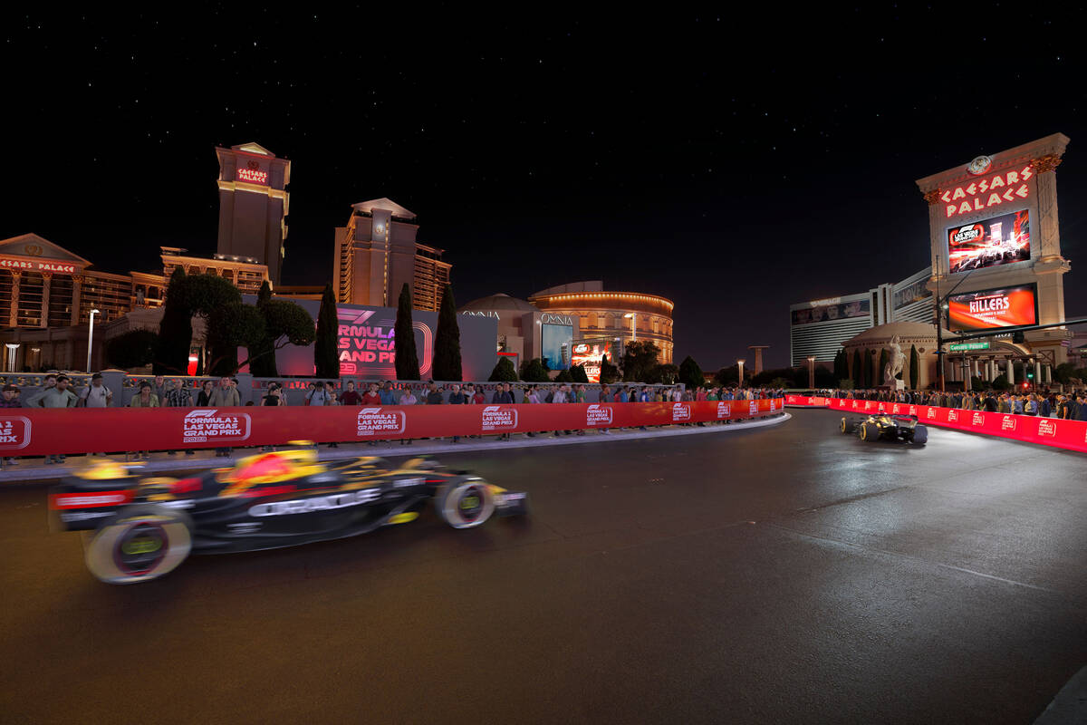 Las Vegas Grand Prix circuit paving underway near Strip, Formula 1, Sports