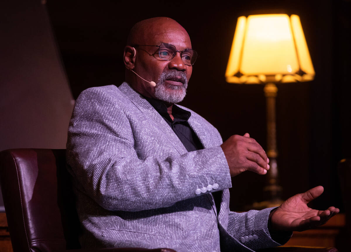 Marvin Anderson, 58, speaks on a panel about his experience of being wrongfully convicted at th ...