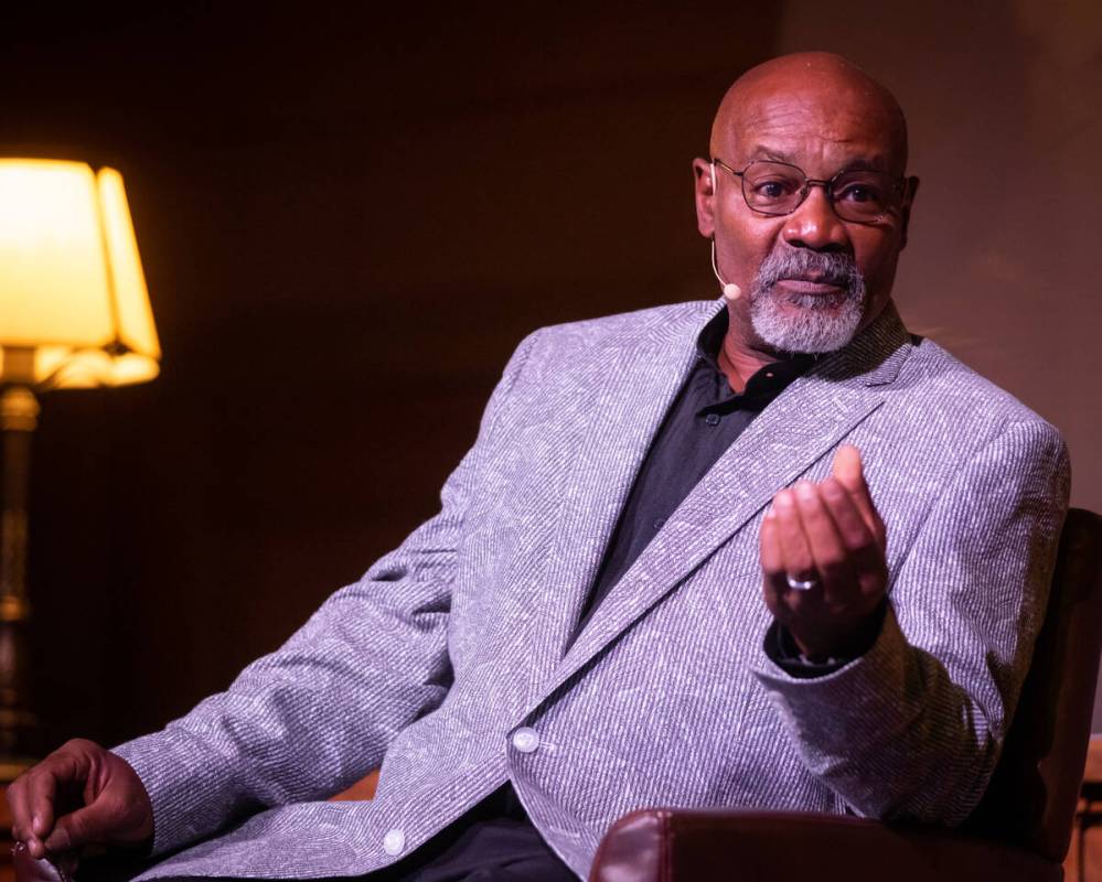 Marvin Anderson, 58, speaks on a panel about his experience of being wrongfully convicted at th ...