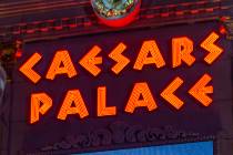 The marquee at Caesars Palace (Ellen Schmidt/Las Vegas Review-Journal) @ellenschmidttt