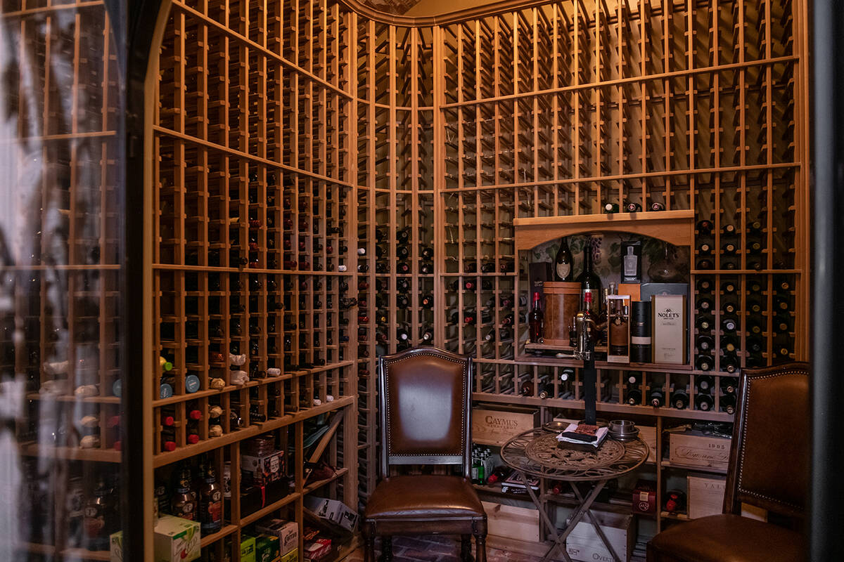 The wine room. (Simply Vegas)