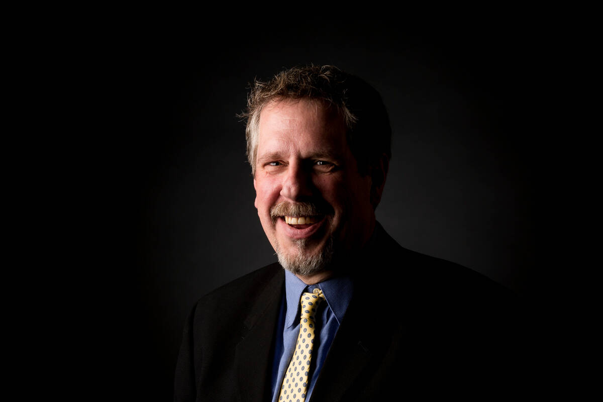 Editorial artist Wesley Rand at the Las Vegas Review-Journal Studio in Las Vegas on Wednesday, ...