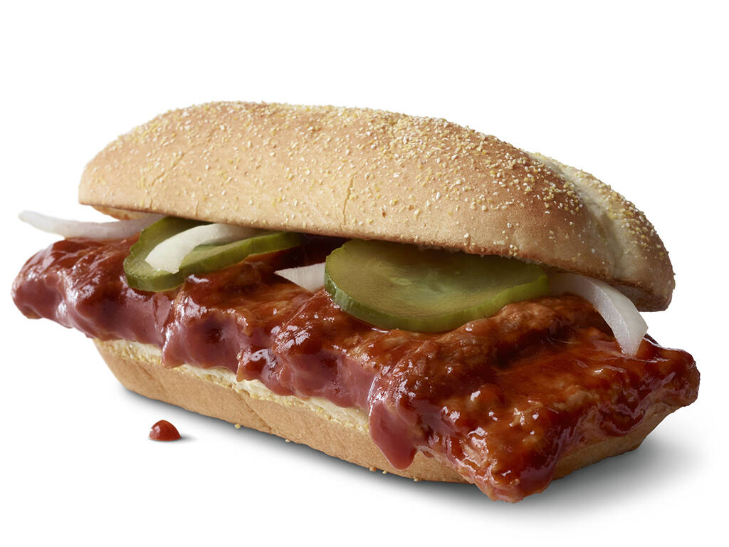 The McRib sandwich is returning to McDonald's restaurants across the country. (McDonald's)