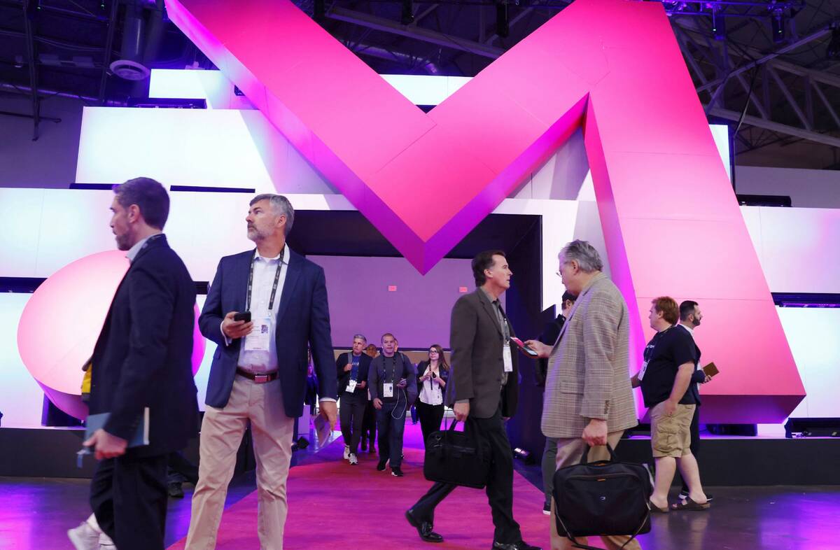 Visitors arrive at Money 20/20 conference and exhibition at the Venetian Convention Center, on ...