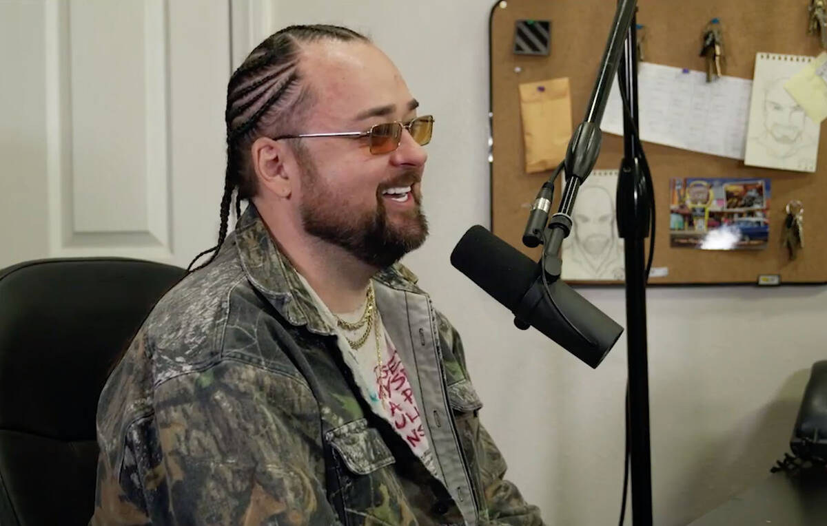 Austin "Chumlee" Russell is shown during a recording of PodKats! at Gold & Silver Pawn in Las V ...