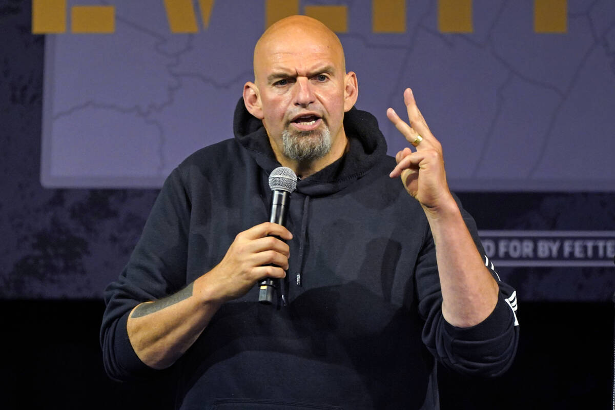 FILE - Pennsylvania Lt. Gov. John Fetterman, the Democratic nominee for the state's U.S. Senate ...