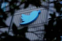 A sign is pictured outside the Twitter headquarters in San Francisco, Wednesday, Oct. 26, 2022. ...