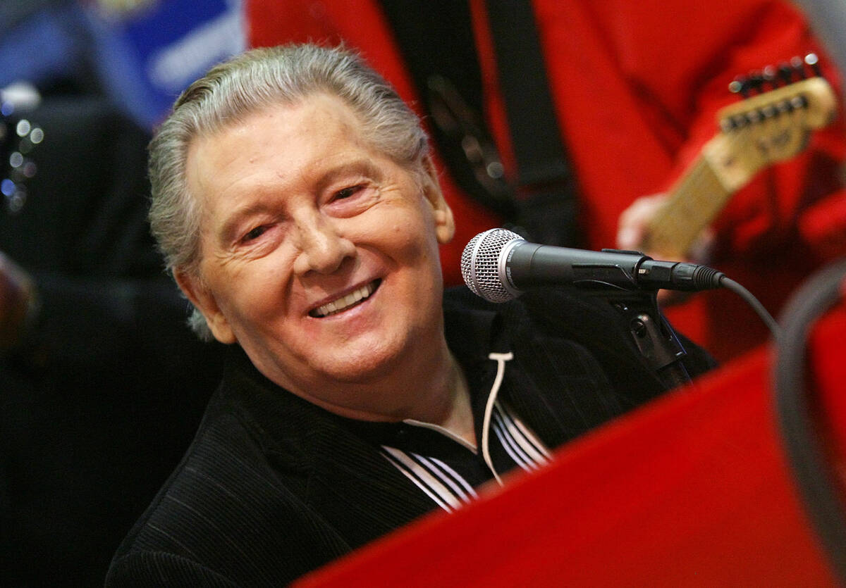 FILE - Jerry Lee Lewis performs onstage in New York on Sept. 26, 2006. Spokesperson Zach Furman ...