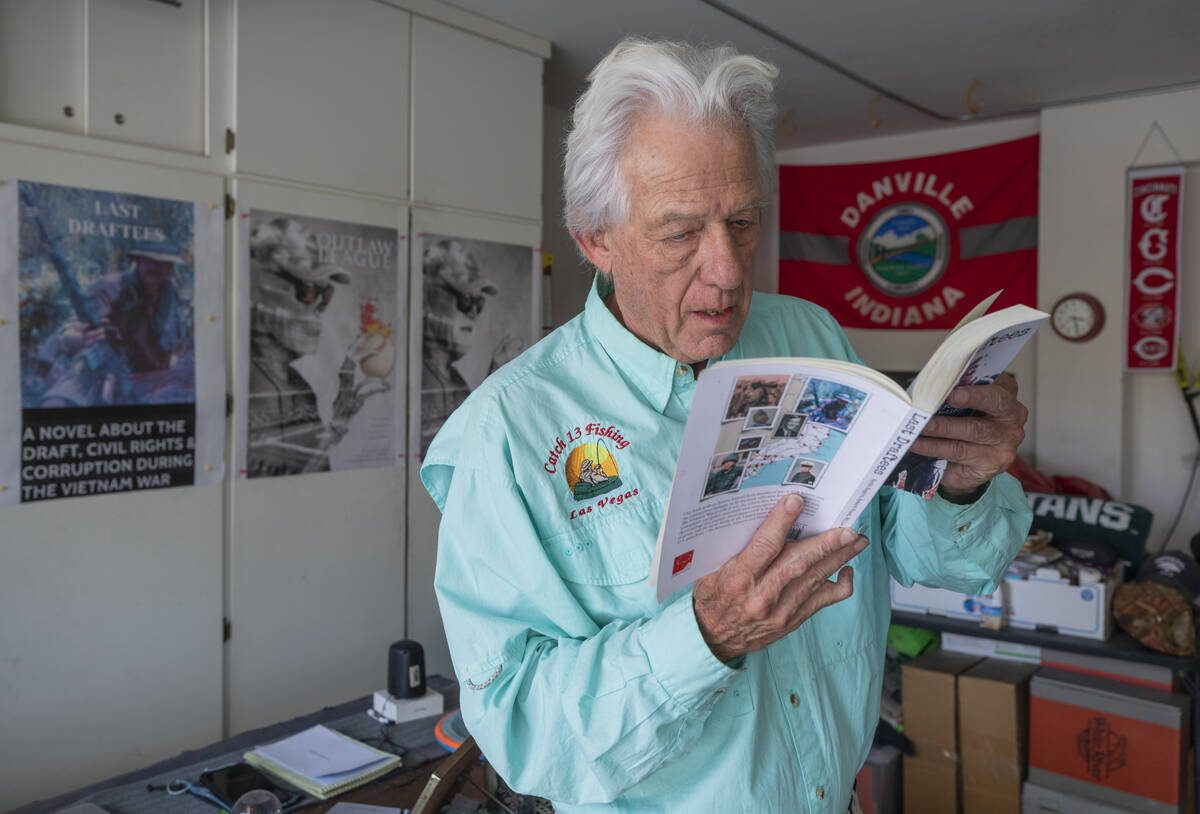 “Last Draftees” co-author Keith Rogers, a former RJ reporter, reads an excerpt from the boo ...