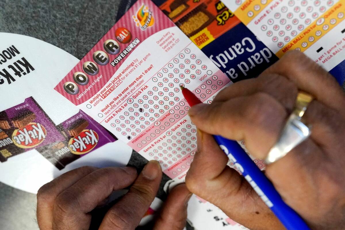The Powerball jackpot will be an estimated $825 million on Saturday, Oct. 29, 2022. (The Associ ...