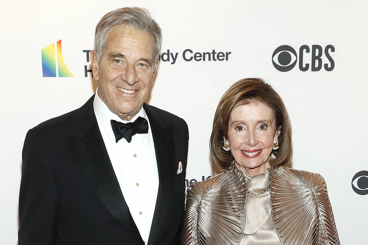 In this photo from December 5, 2021, Paul Pelosi and Nancy Pelosi attend the 44th Kennedy Cente ...