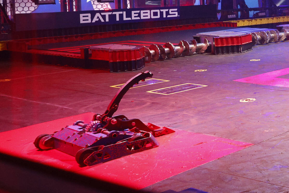 Robot Claw Viper of Seattle is seen before its battle during BattleBots World Championship VII ...