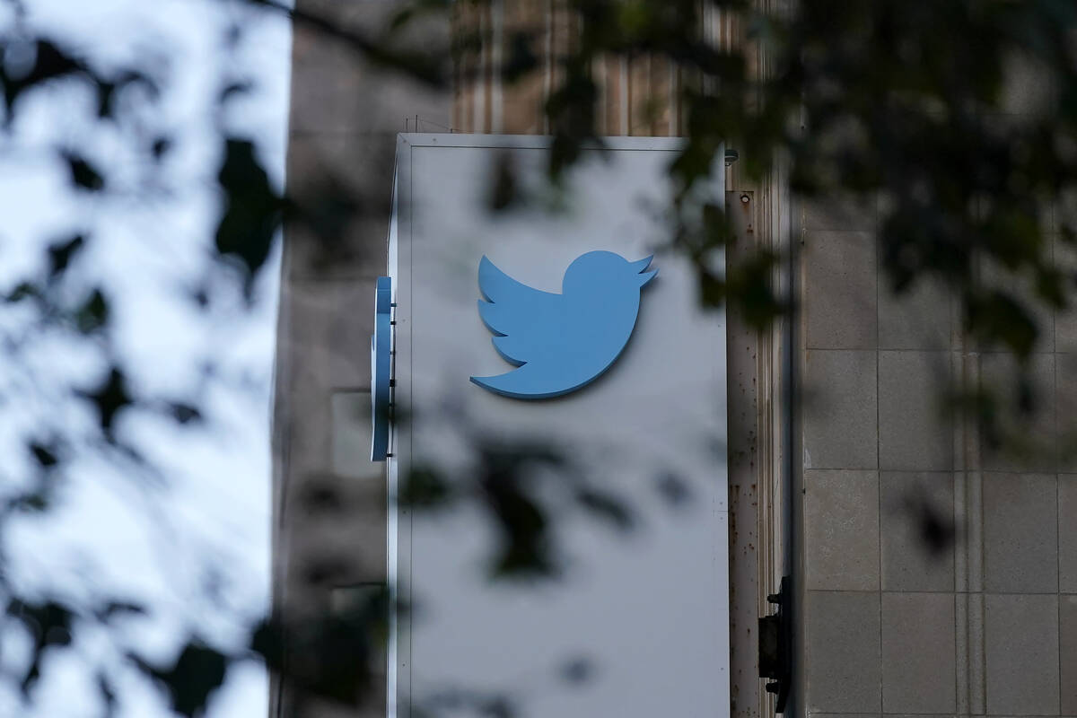 Twitter headquarters is shown in San Francisco, Friday, Oct. 28, 2022. Elon Musk has taken cont ...