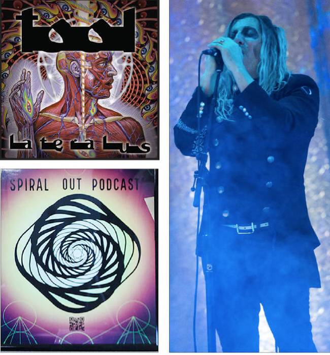 Clockwise from top right: The cover of Tool’s 2001 album, Lateralus; Tool frontman Maynard Ja ...