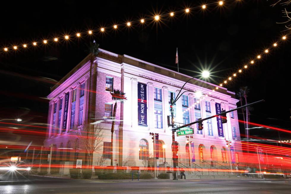 The Mob Museum is seen, Friday, Feb. 11, 2022, in Las Vegas. (Chitose Suzuki / Las Vegas Review ...