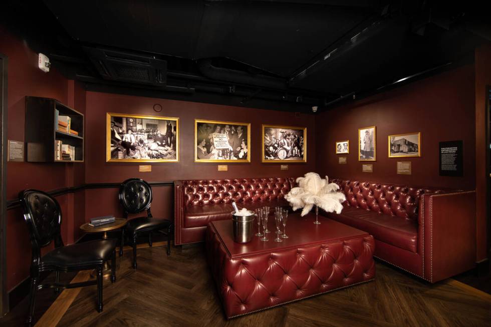 The Underground, the speakeasy and distillery in the Mob Museum, is offering a flight of four p ...