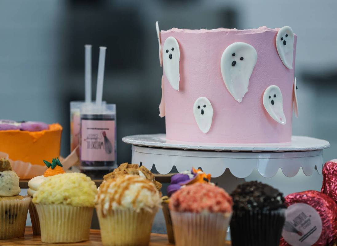 Assorted desserts at Whiskful Thinking Cakes in Las Vegas, Thursday, Oct. 13, 2022. (Rachel Ast ...