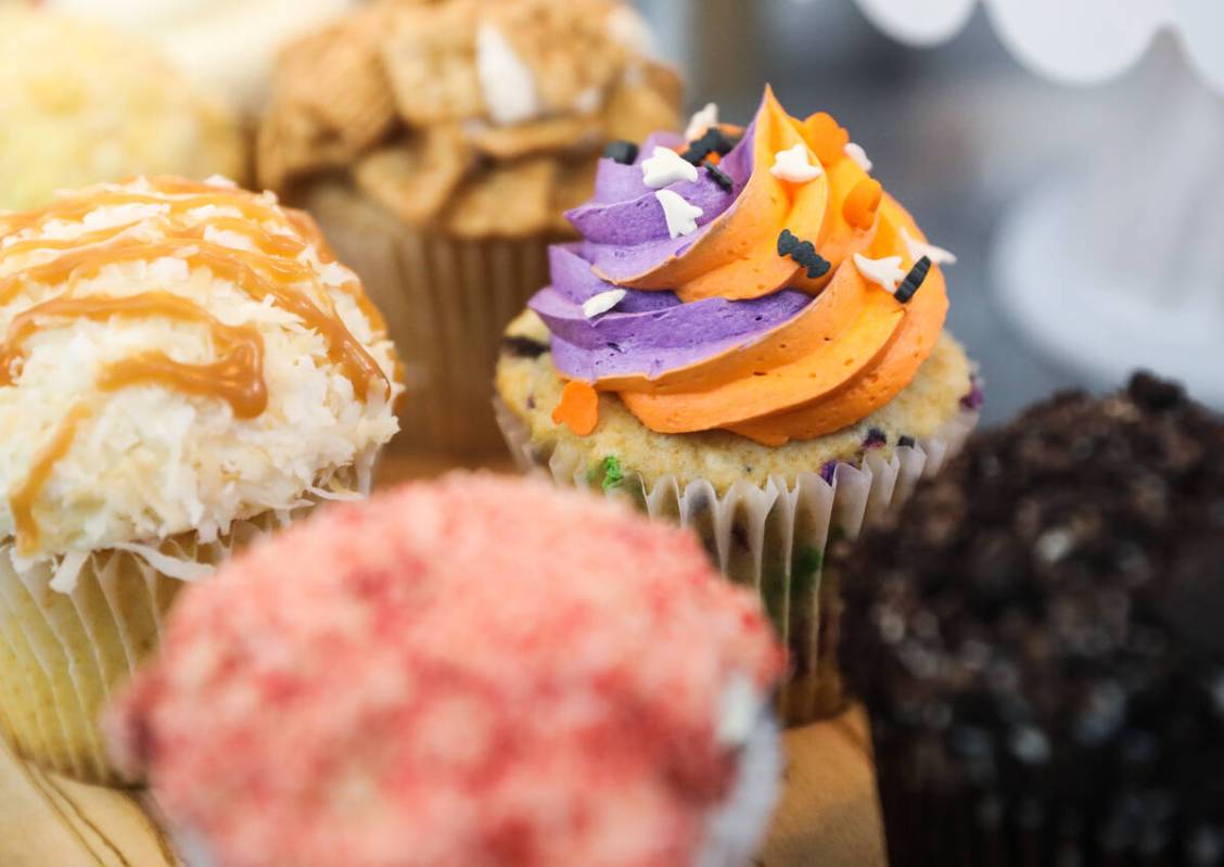 Cupcakes at Whiskful Thinking Cakes in Las Vegas, Thursday, Oct. 13, 2022. (Rachel Aston/Las Ve ...