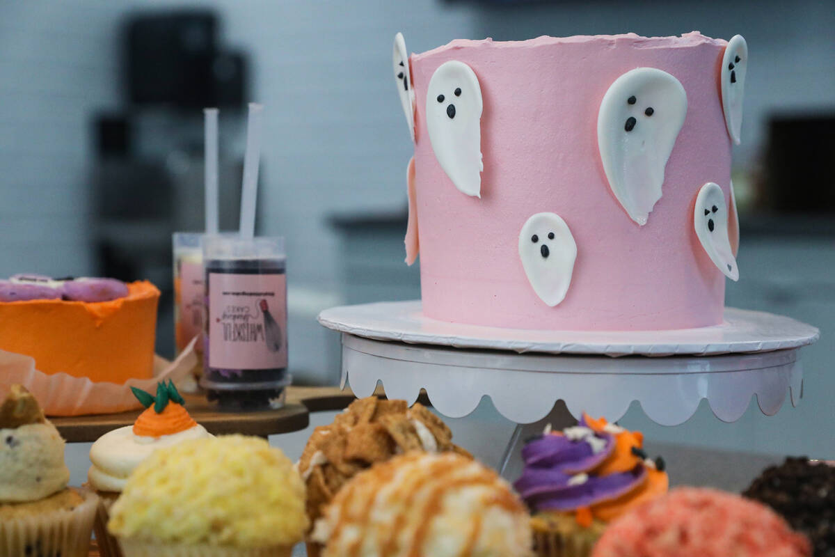 Assorted desserts at Whiskful Thinking Cakes in Las Vegas, Thursday, Oct. 13, 2022. (Rachel Ast ...