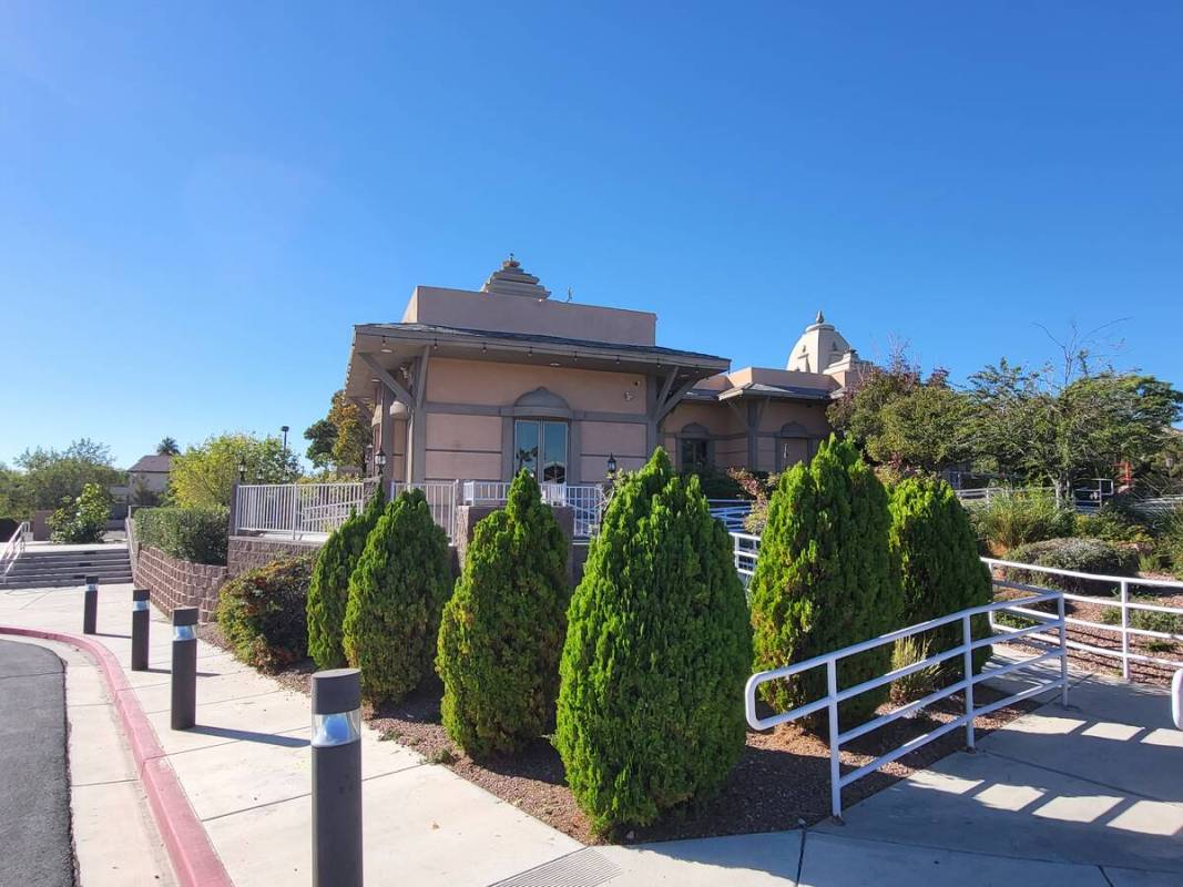 The Hindu and Jain Temple of Las Vegas, located on Sageberry Drive. (Mark Credico/Las Vegas Rev ...