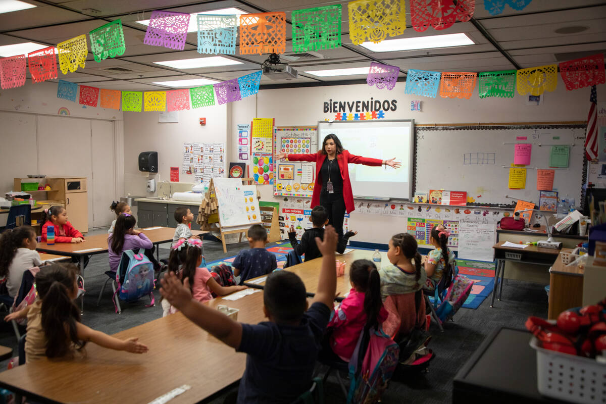 Jennifer Lopez Romero teaches the Spanish half of the dual immersion program at Ronnow Elementa ...