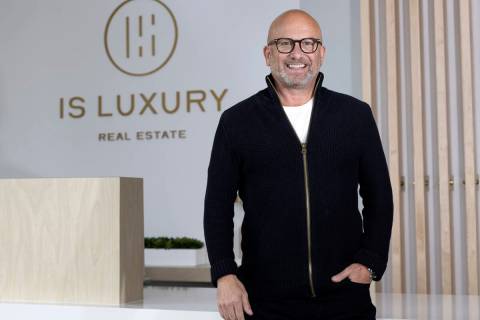 Ivan Sher at the office of his new brokerage firm, IS Luxury, on Thursday, Nov. 3, 2022, in Las ...