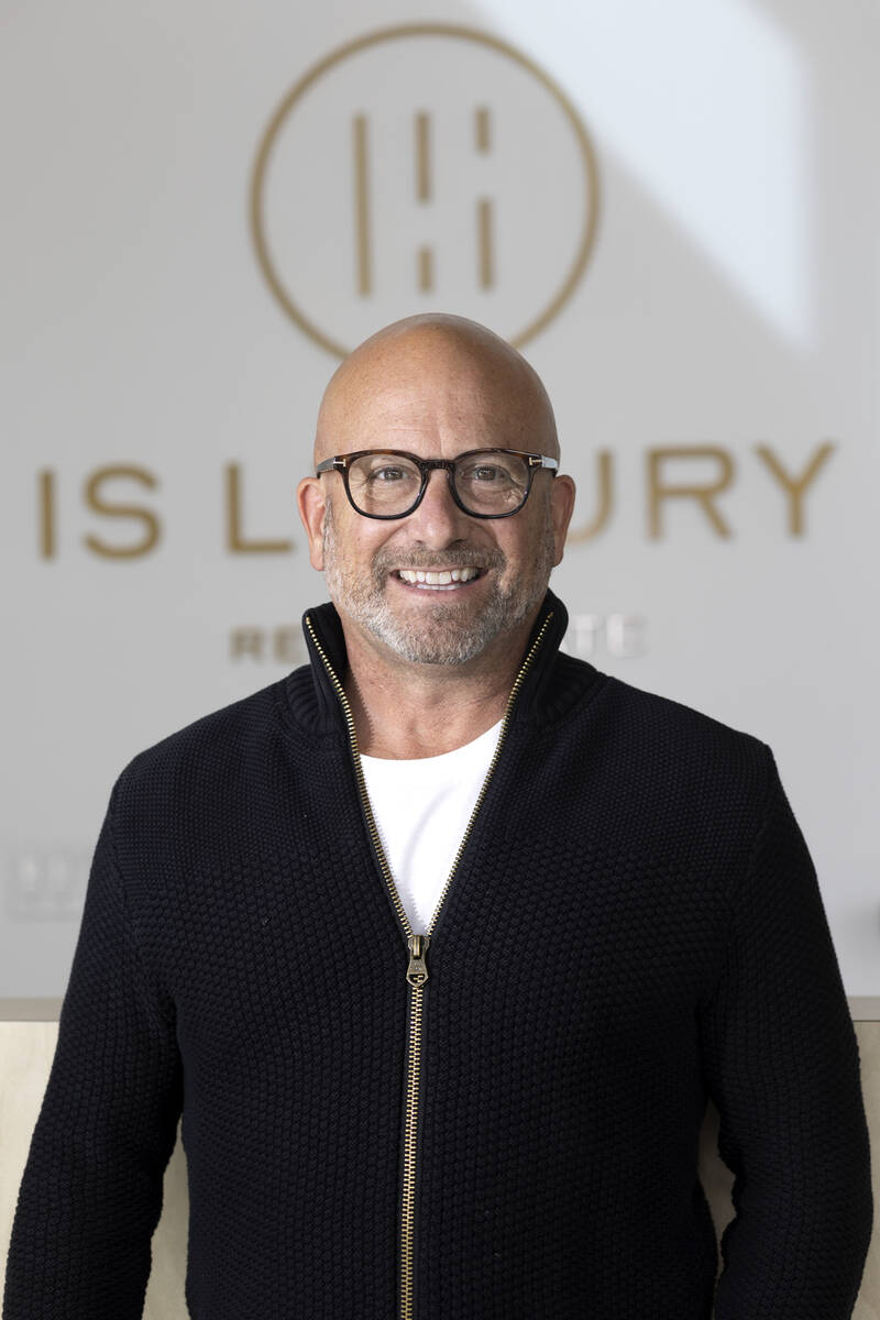 Ivan Sher at the office of his new brokerage firm, IS Luxury, on Thursday, Nov. 3, 2022, in Las ...