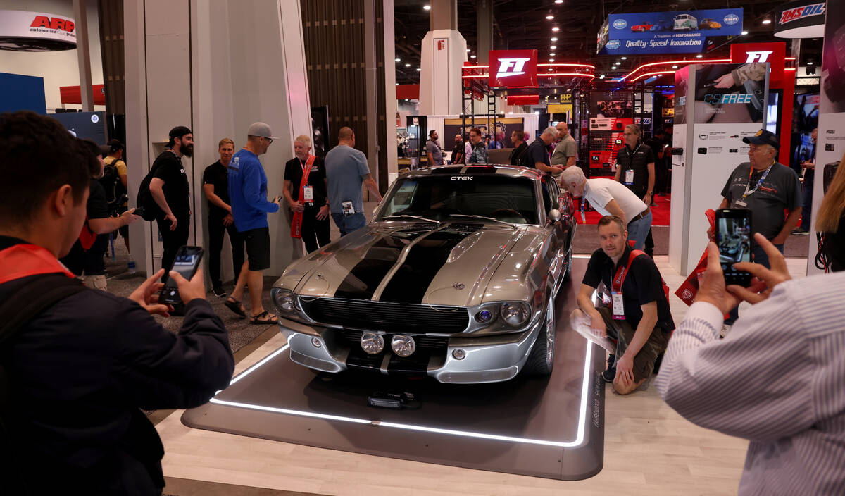 Daniel Campbell of Rapid City, S.D. poses with a 1967 Shelby GT500, nicknamed “Eleanor&# ...