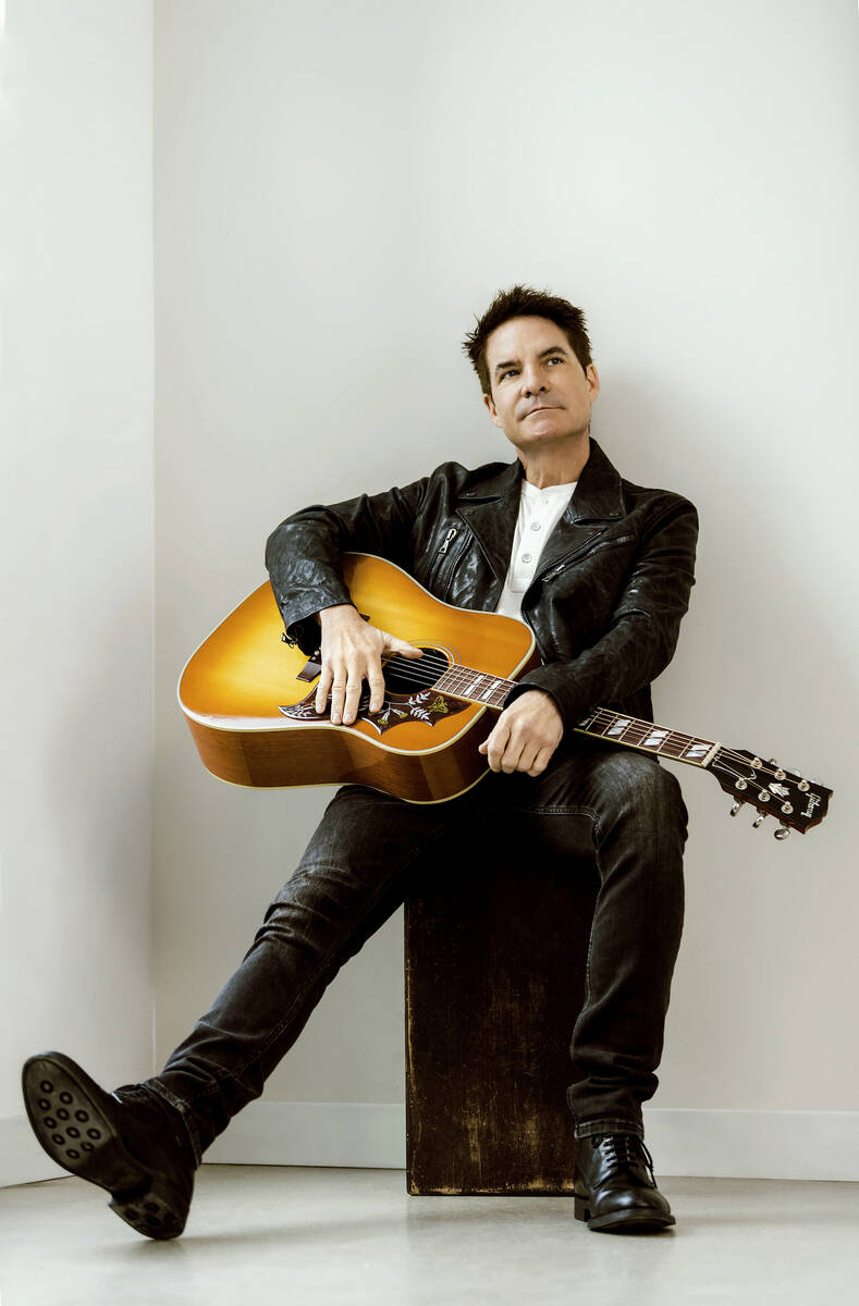 Pat Monahan with guitar, photographed at Studio B Portraits in Issaquah.(Brooke Clark/AM Gold p ...