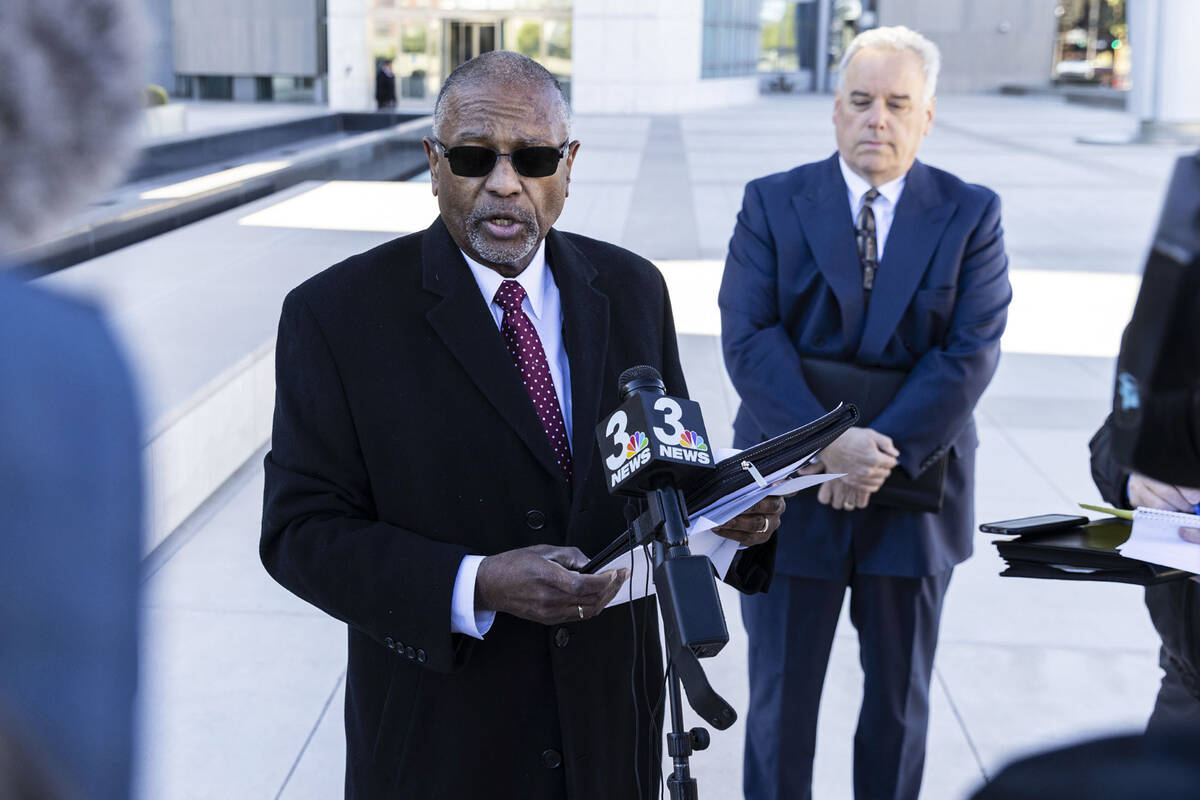 Former Department of Corrections Director Charles Daniels gives a statement to the media as his ...