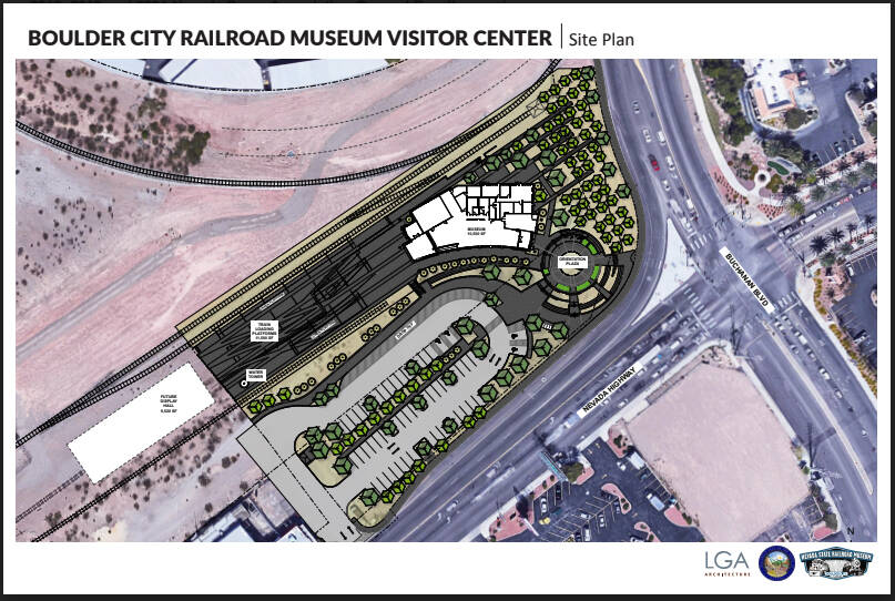 This rendering from LGA Architecture provides an aerial overview of what the new Nevada State R ...
