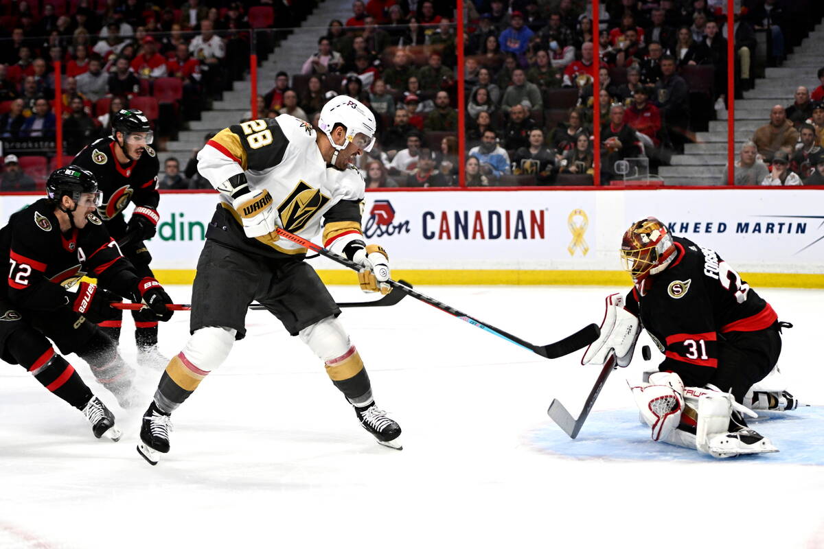 Garis ke-4 Ksatria Emas dibintangi dengan tim di puncak klasemen NHL