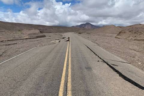 Daylight Pass road damage at Death Valley National Park. (NPS photo)