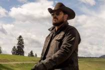 Cole Hauser in a scene from "Yellowstone," which returns Sunday for its fifth season ...