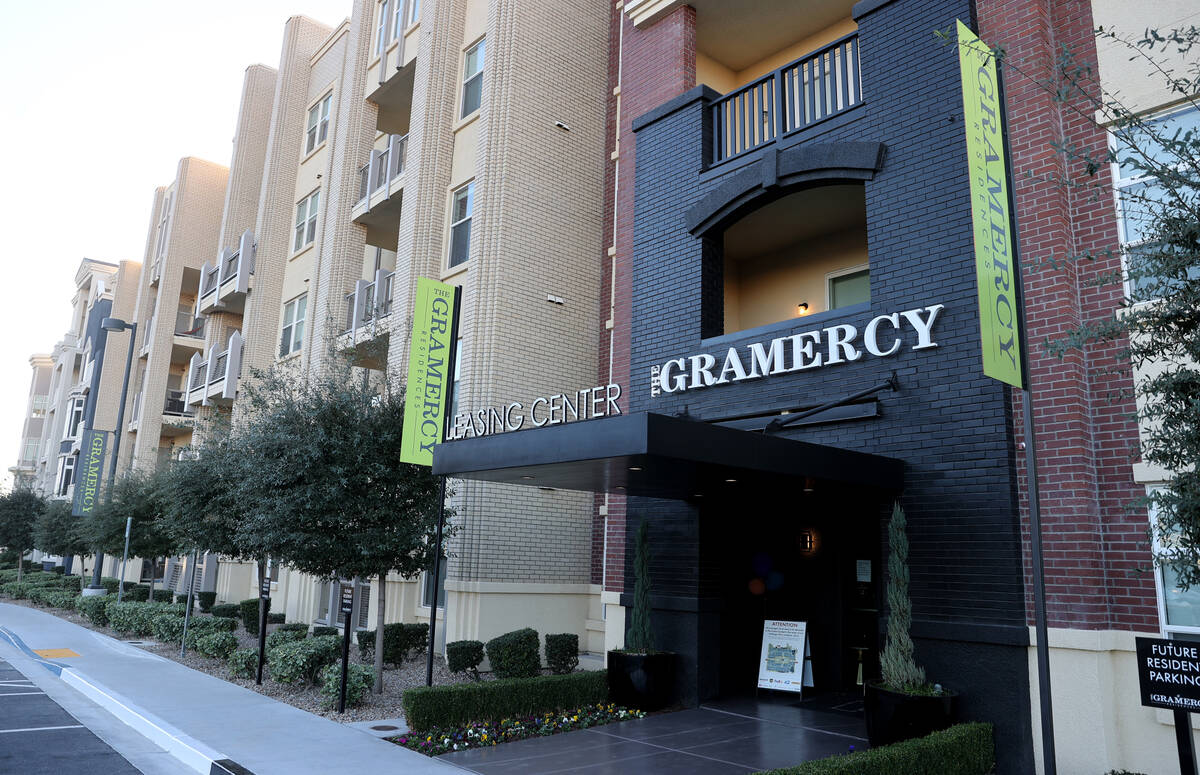 An apartment building at The Gramercy, a mixed-use development in the southwest valley formerly ...