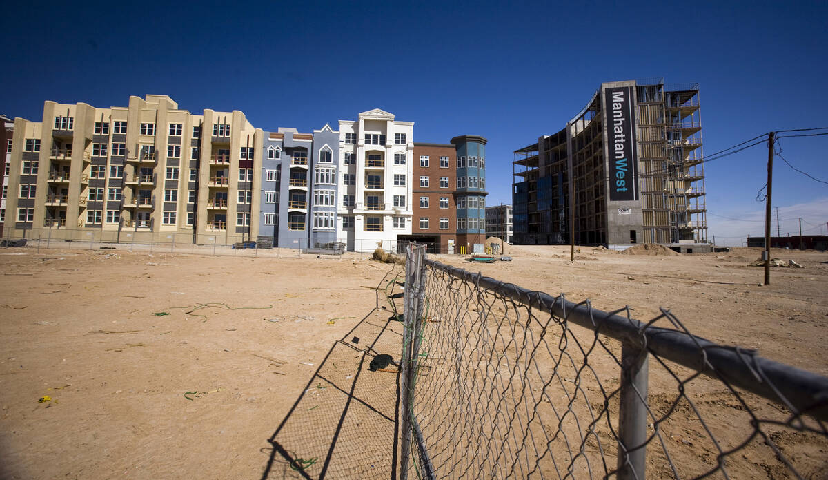ManhattanWest, a mixed-use project in the southwest Las Vegas Valley, is seen Friday, March 6, ...